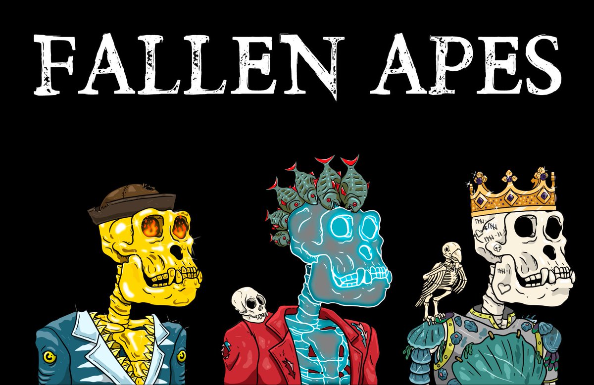 Introducing Fallen Apes x $UGHA 🦍x⚡️x 🏴‍☠️

Everything you need to know 🧵x 👇

1/5