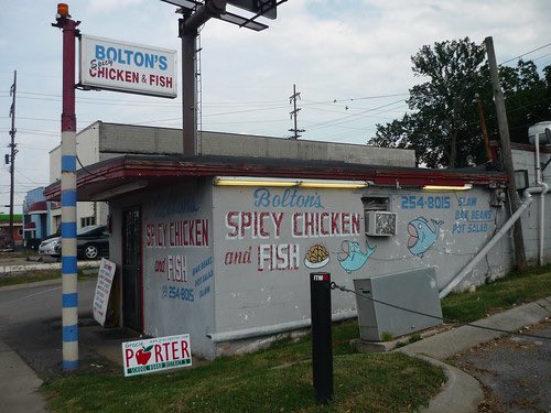Hot Fried Fish Sandwich at Bolton’s Spicy Chicken & Fish in Nashville, Tennessee. Since 1997.