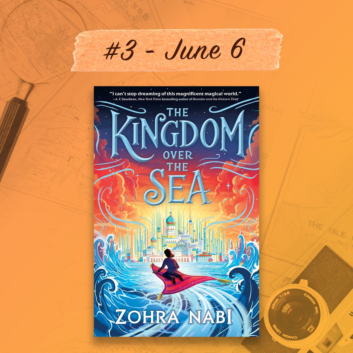 ✨THE KINGDOM OVER THE SEA by @Zohra3Nabi (June 6) - A 12-year-old must travel to a mystical land of sorceresses, alchemists, jinn, and flying carpets to discover her heritage and fulfill her destiny: ow.ly/f5zG50OEnrg
