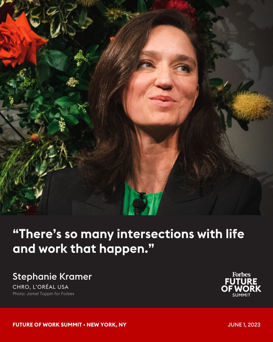 ForbesWomen's tweet image. Stephanie Kramer, @LOrealUSA CHRO, spoke with @Mcgrathmag about the attention being paid to women’s health issues in the workplace at the 2023 #ForbesFutureOfWork Summit in New York City. on.forbes.com/6018OQi4j