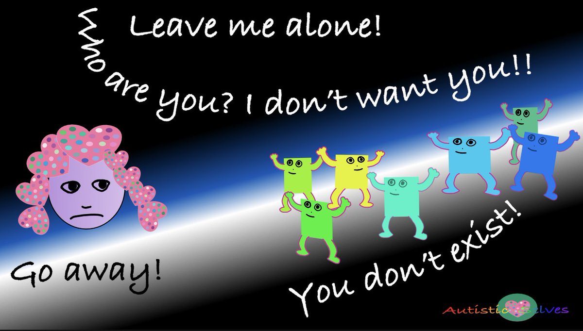 Sometimes I don’t want to have alters and I want to be on my own, without them. And then I remember how much they help me and how I am so much stronger with them. I fluctuate between the two positions but with therapy we learn to understand and value each other.