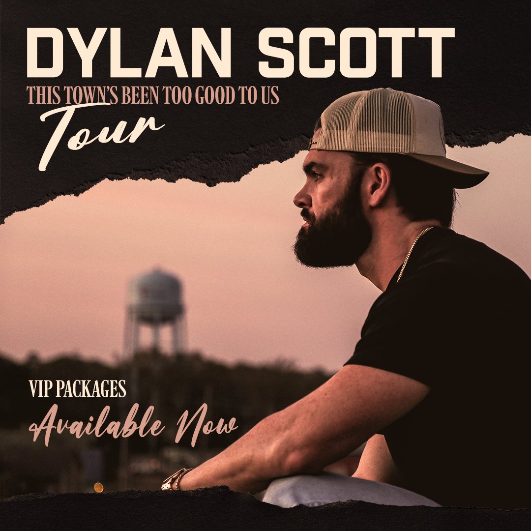 VIP packages are on sale now for <a href="/DylanScottCntry/">Dylan Scott</a>'s #ThisTownsBeenGoodToUs tour 🌾  Get your tix now lnk.to/DylanScott23