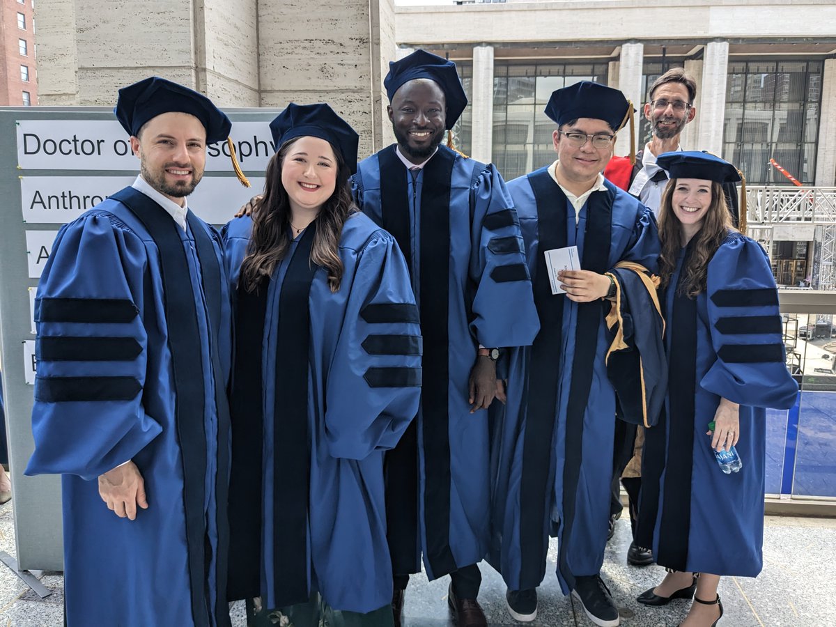 Congratulations to <a href="/GC_BiochemPhD/">Biochem</a> 2023 graduates. Some of the graduates at Lincoln Center for commencement.