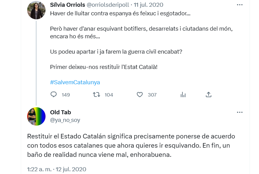 ya_no_soy's tweet photo. Mi única interacción con @orriolsderipoll. Tampoco era para tanto, Silvia. #UnblockMePlease https://t.co/5tvoveMj17