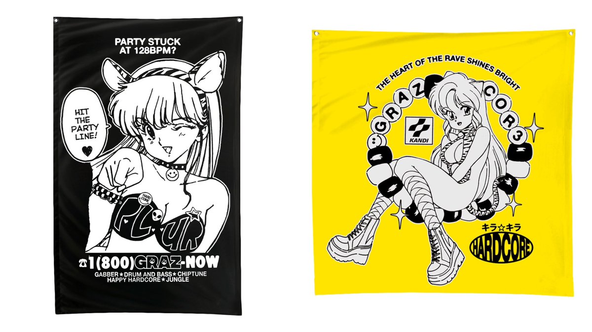 GrazCore's tweet photo. Limited edition Hvyblk x Graz flags are up for preorder. Get ‘em or live with regrets.

(Links in comments preorders close EOD Sunday 6/4/23) https://t.co/lQGlJb0oQg