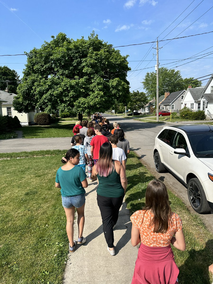 We loved walking to the theatre to see Annie Jr on such a beautiful day!!