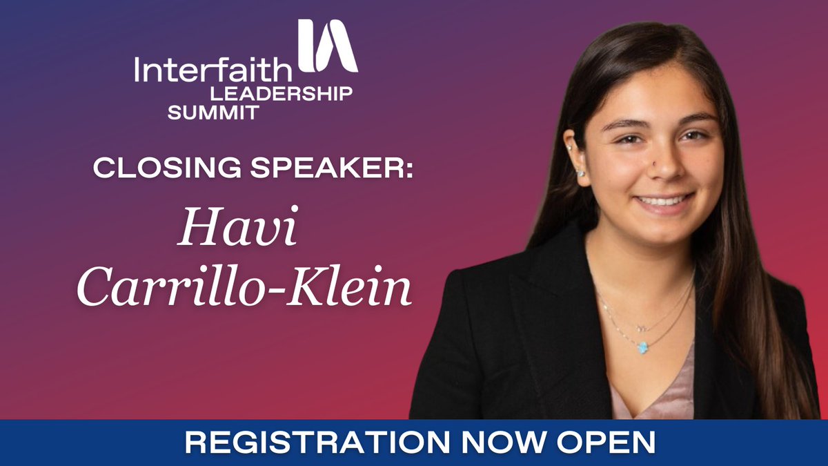 Don't miss your chance to hear Havi Carrillo-Klein share from her experiences as an Interfaith Leader at @oberlincollege at the #ILSummit23! 

Join the largest gathering of students committed to religious pluralism at the Interfaith Leadership Summit: bit.ly/3x9dizY