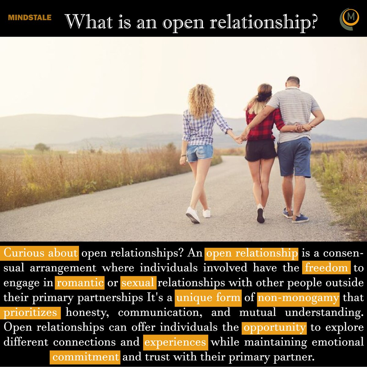 mindstale000's tweet photo. What is an open relationship? Is It Risky Or Not?
It’s important to do your exploration and talk to other people who are in open connections, Its benefits and challenges are discussed in this article.
For more info, visit the link below:
https://t.co/4ZxGVzjrJ4
#openrelationship https://t.co/dmV0lyd55S
