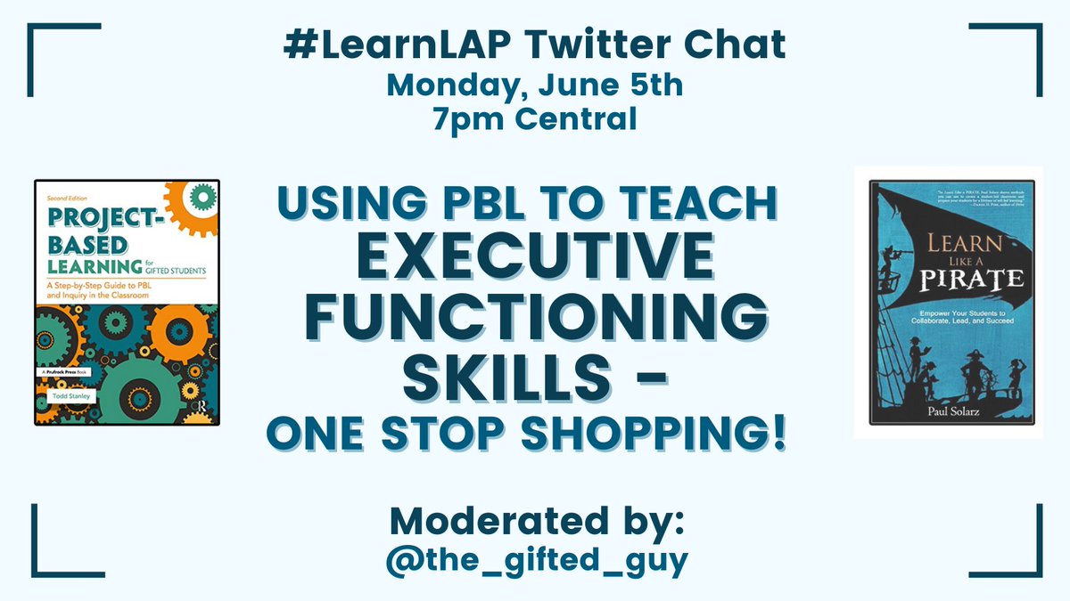 Please join @the_gifted_guy MONDAY at 7pm Central for #LearnLAP!

#satchatOC #INZpirED #MMPD #asiaEdchat #satchat #Nt2t #catholicedchat #leadupchat #iteachphysics #nt2v #satchatwc #satchatME #globalclassroom #elemchat #txhsfbchat #education #edchat #edtech #k12 #tlap #kinderchat