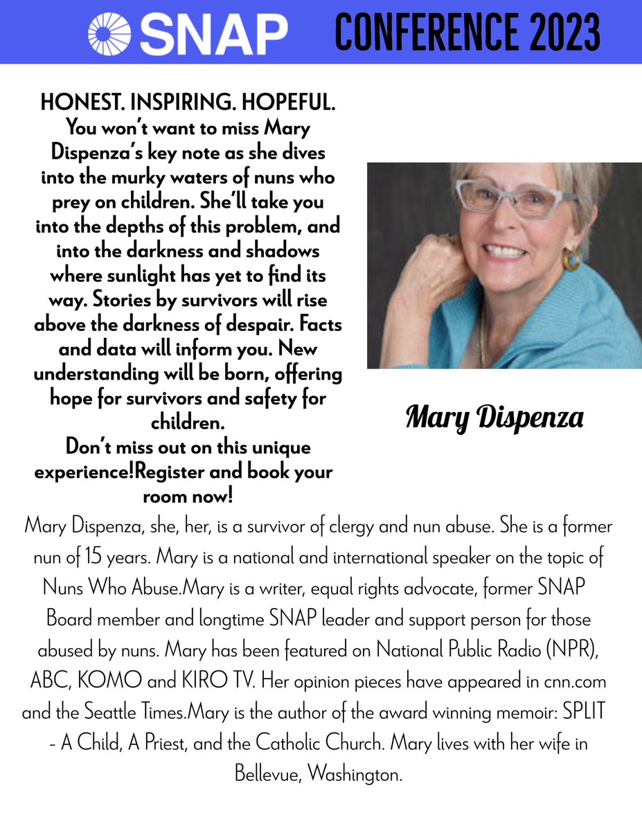 SNAPNetwork's tweet image. We are happy to share this exciting news about our conference!!! snapnetwork.org/snapconference… #FRIDAY #SNAPHeals #RT Please