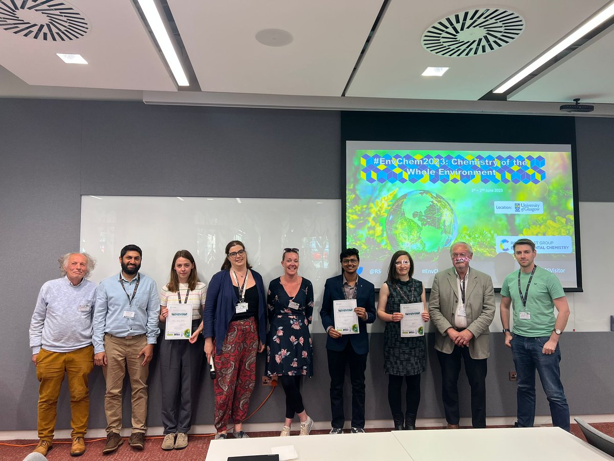 The Presentation Prize winners were: Holly Walder, <a href="/HamdyLouise/">Louise Hamdy</a> and <a href="/EnviNitin/">Nitin Khandelwal</a> Congratulations and thanks for sharing your research with us!