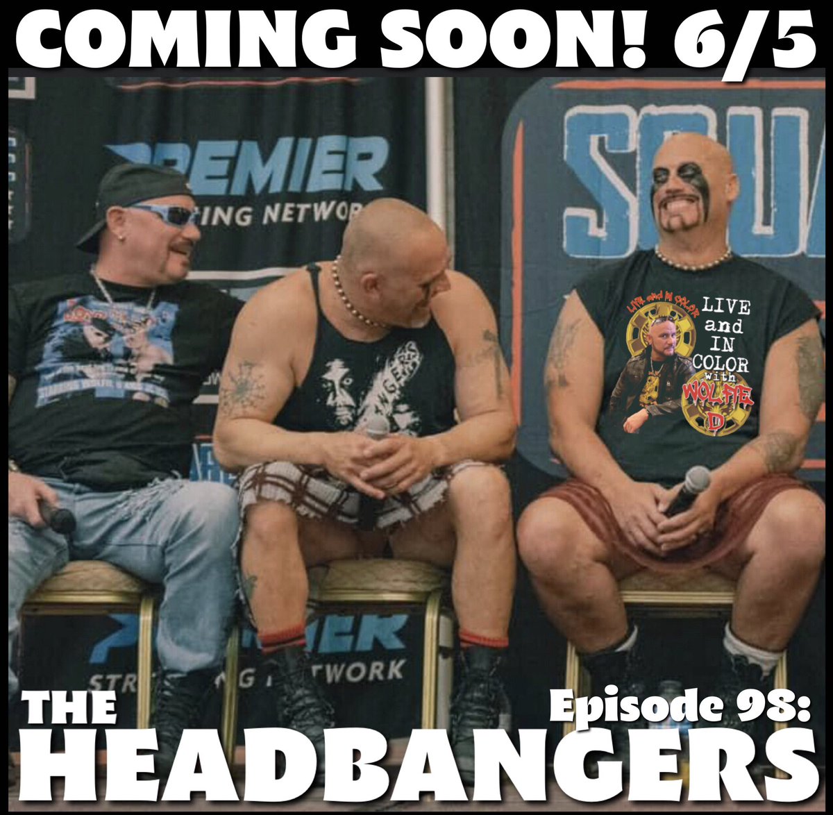 COMING SOON! 6/5! We’ve got #theHeadbangers Mosh and Thrasher! Smoky Mountain, USWA, WWF, Rock & Roll and PG-13! We’re talking Headbangers people! Don’t miss it!