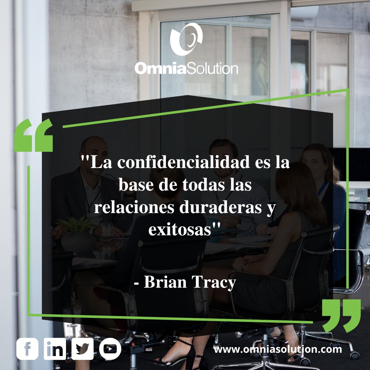 osolutionsac's tweet image. 🙌 ¡Buen fin de semana para todos! 😊

&quot;La confidencialidad es la base de todas las relaciones duraderas y exitosas&quot;. - Brian Tracy

#OmniaSolution #ValorOS #confidencialidad