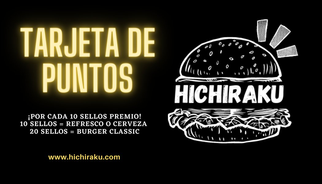 Hichiraku_'s tweet photo. ¡Esta es la Tarjeta de Puntos del Hichiraku! - Por cada 10€ de vuestra cuenta se os pondrá un sellito y al acumular 10 se os dará una consumición a elegir entre Cocacola o Cerveza y a los 20 una hamburguesa classic 😱🤤 https://t.co/sKz9eiBd16