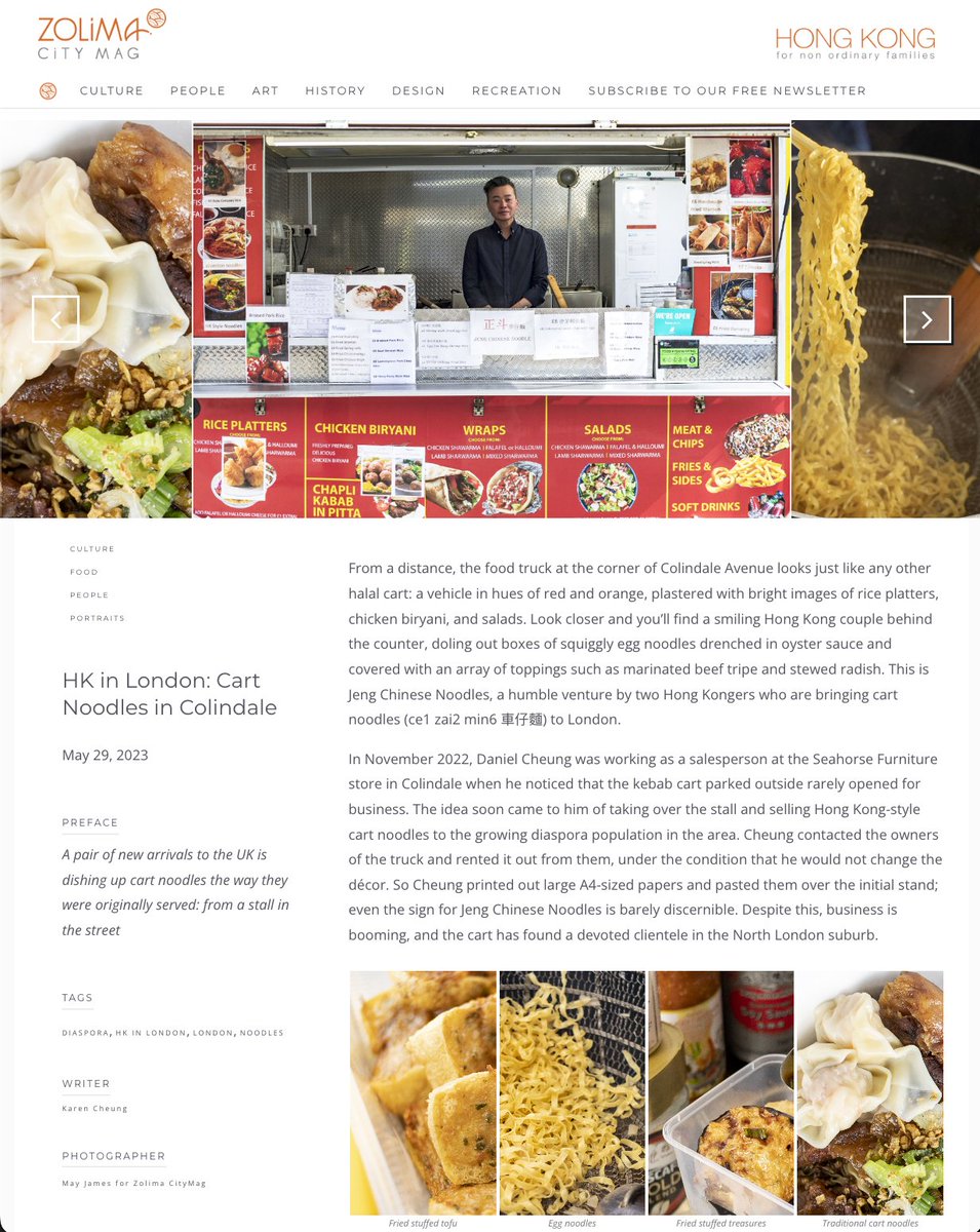 A pair of new arrivals to the UK is dishing up cart noodles the way they were originally served: from a stall in the street. 
📷 For @zolima. Text by <a href="/karenklcheung/">karen cheung</a> 
Read 👉bit.ly/cartnoodles
#cartnoodles #hkfoodie #hongkongersinuk #hongkongcommunity #hongkonger #delicious