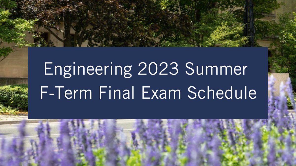 U of T Engineering RO (@uofteng_registr) on Twitter photo 📌 The <a href="/UofTEngineering/">University of Toronto Engineering</a> 2023 Summer F-Term final exam schedule is now available!
🗓️ Check out the schedule at uoft.me/engexams
Don't forget to register with ATS by June 7 for final exam accommodations ➡️ lsm.utoronto.ca/ats/ 📌 The <a href="/UofTEngineering/">University of Toronto Engineering</a> 2023 Summer F-Term final exam schedule is now available!
🗓️ Check out the schedule at uoft.me/engexams
Don't forget to register with ATS by June 7 for final exam accommodations ➡️ lsm.utoronto.ca/ats/