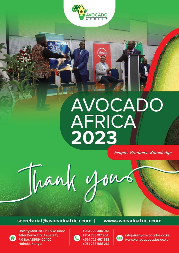 Thank you so much  for making Avocado Africa 2023 a huge  Success. @FeedtheFuture @USAIDKenya @RTI_Intl @AbsaKenya @cmacgm @bimalkantaria @harsama_kello @InspiraFarms @Kakuzi_Plc @KephisKe @epzakenya @Oshochem @kenya_afa @ocpgroup