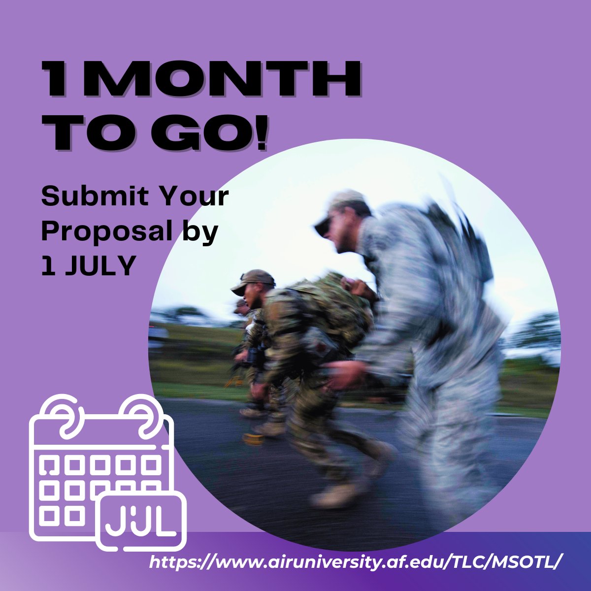 Air University Teaching & Learning Center (@airteaching) on Twitter photo 1 month to go until proposal submissions close for the 2023 #MSOTL Forum! Don't miss your chance to share your research and research-in-progress with the sharpest minds in military education. ow.ly/cBM650OEbS4 <a href="/HQAirUniversity/">Air University</a> <a href="/MarineCorpsU/">Marine Corps University</a> #AUTLC 1 month to go until proposal submissions close for the 2023 #MSOTL Forum! Don't miss your chance to share your research and research-in-progress with the sharpest minds in military education. ow.ly/cBM650OEbS4 <a href="/HQAirUniversity/">Air University</a> <a href="/MarineCorpsU/">Marine Corps University</a> #AUTLC