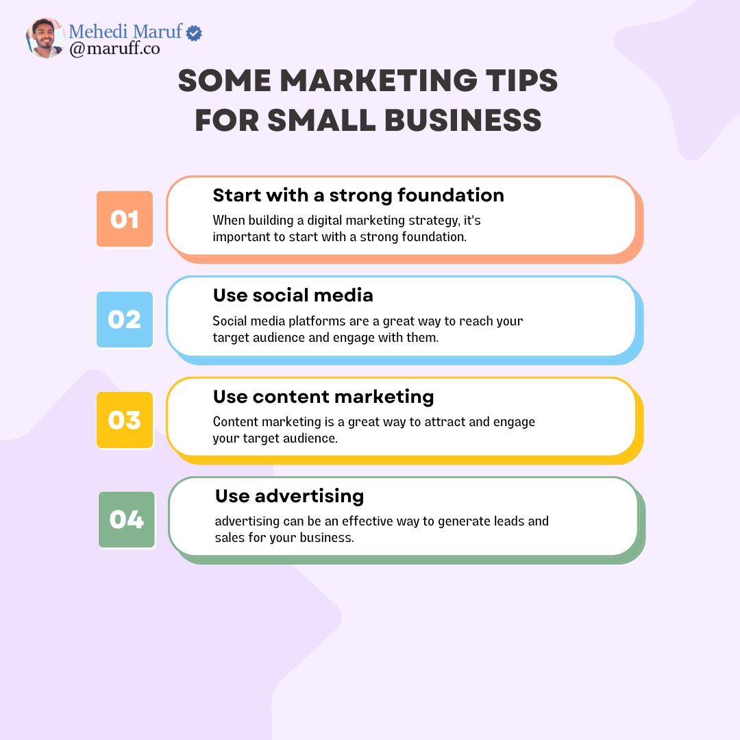 I have shared with you the most important things to focus on to promote your business online. Hope you like it and if you like my post then share it and of course I am waiting for your feedback.

Contact me:
WhatsApp and Telegram
+88 01777 362545
 #digital_marketing <a href="/Reneecbull/">Renee</a>