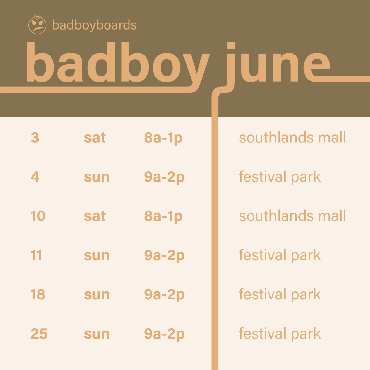 Badboy June starts tomorrow. Come see us..... maybe buy a board while you're at it.

#shoplocal #cosmallbuisness #cuttingboard