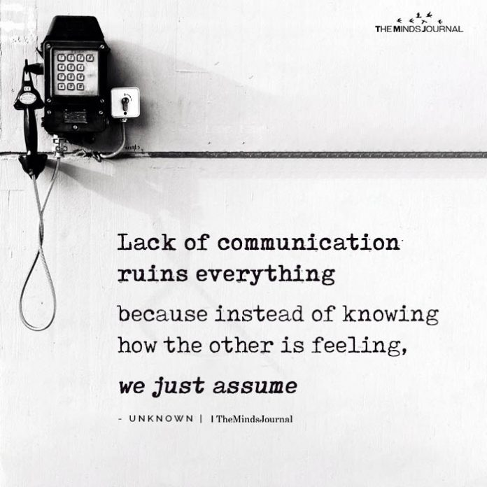 Lack of communication ruins everything!

#communicationgap #RelationshipAdvice #themindsjournal