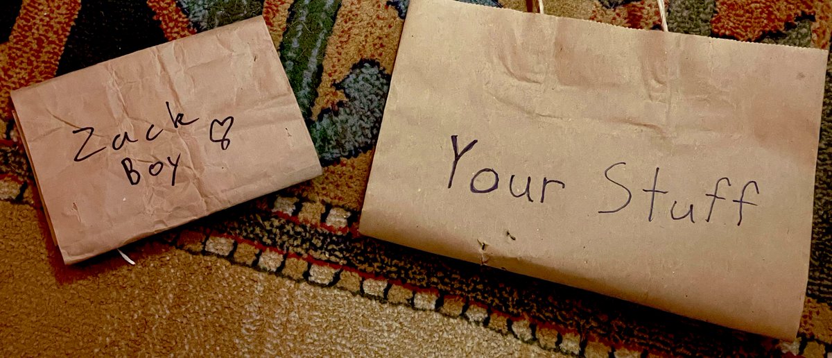 A relationship in two bags.