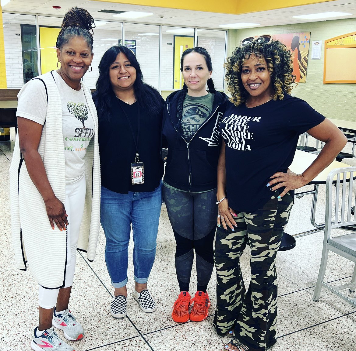 One last picture to end the year. 💕 I am really going to miss working with the BEST 7th grade ELA team. I have learned so much and laughed a lot. Here’s to a new journey! 🦈 <a href="/ShotwellMS_AISD/">Shotwell Middle School - Aldine ISD</a>