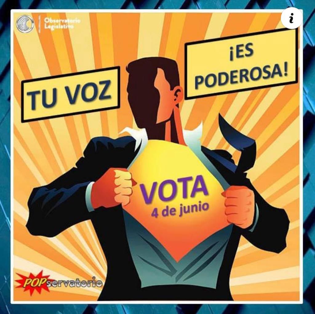 Se acerca el día, #VamosaVotar este 4 de junio.