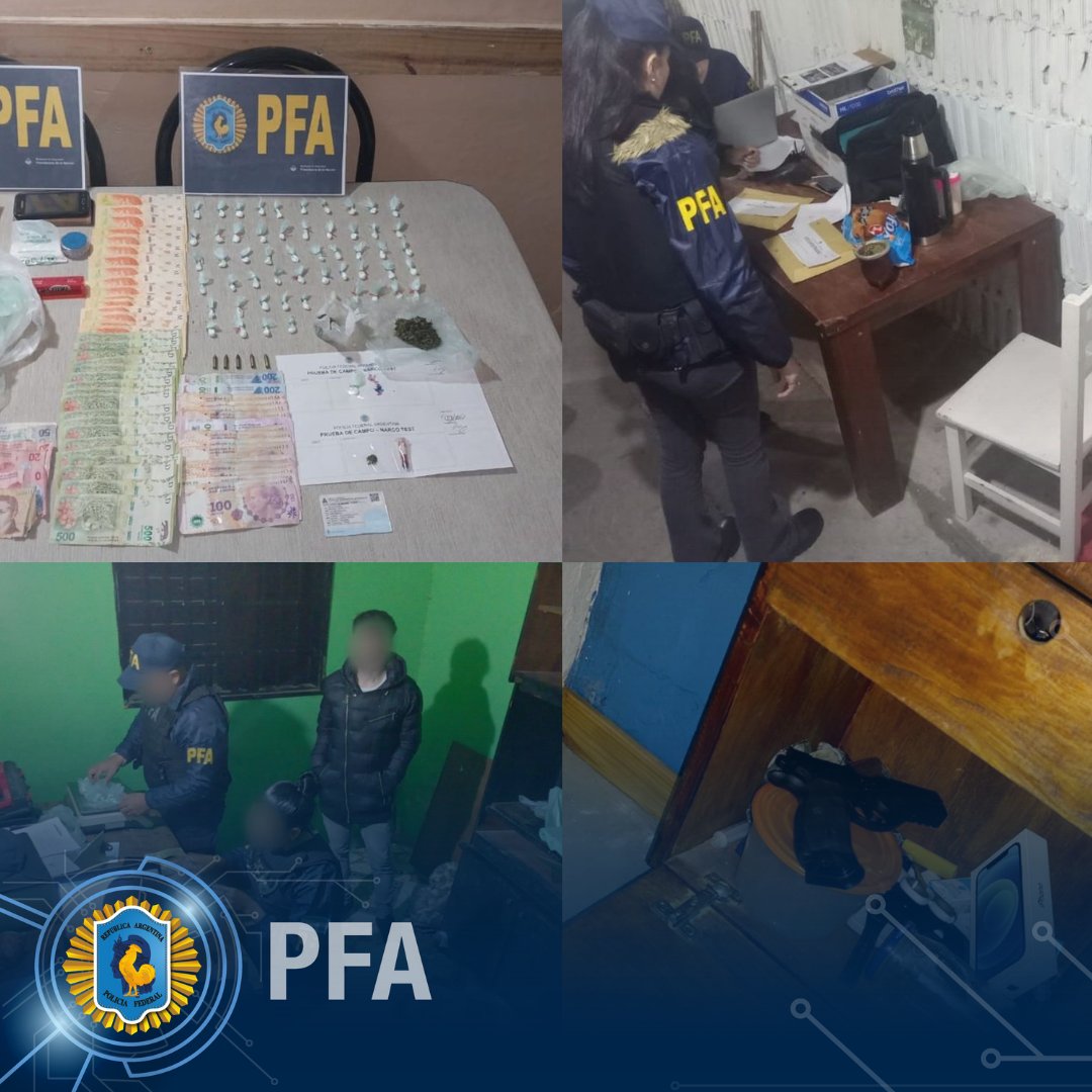 #Rosario #SantaFe | Realizamos 12 allanamientos en el marco de una causa por venta de drogas. Secuestramos: cocaína, marihuana, dinero en efectivo, celulares 📱, 1 moto, material de interés para la causa. Hay 5 detenidos a disposición de la justicia. #SomosSeguridad🇦🇷