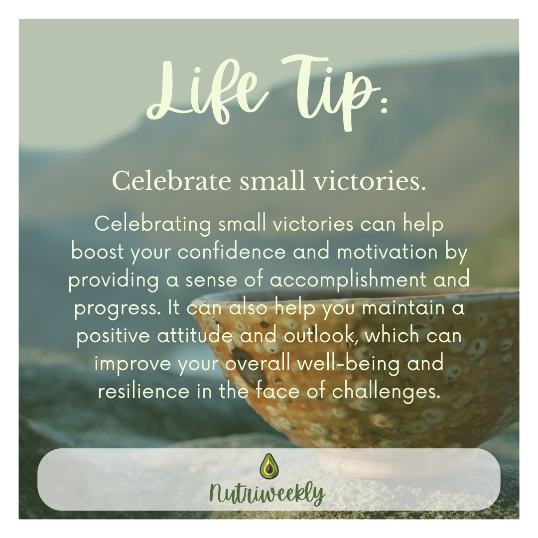 Celebrating small victories can boost motivation and provide a sense of accomplishment. #Discipline #SmallVictories #Motivation