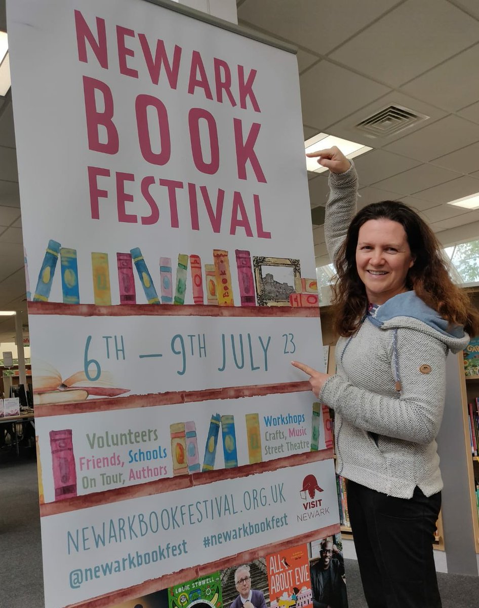 Are you coming? 😊Lots of talks, books 📚and more happening next month and we'll be there! 🥳(Excuse the cycling🚴‍♀️ helmet hair) #Newark #Nottingham #NewarkBookFest #BookFestival #WritingCommmunity #Nottinghamshire Photo by Mr L 📸