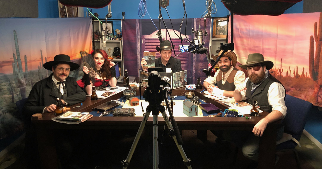 game_tables's tweet photo. Howdy y'all! Meet our friends over at @WildcardsRPG ! Our streamer table gives them the perfect setup to transport themselves into Deadlands: Reloaded, created by @PEG_Games
#rpg #deadlandsrpg #rpgpodcast #wildcardsrpg #savageworlds #deadlands #savageworldsrpg #pinnacleentgroup https://t.co/hTpcOA14z4