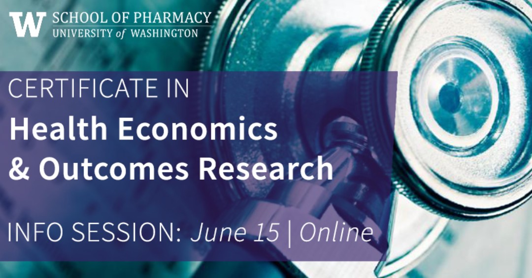 Are you a working professional in the biomedical life sciences field interested in learning more about Health Economics? Attend the upcoming Info Session on 6/15 to learn more about the #UW cert in Health Economics & Outcomes Research. bit.ly/43iRyR0 #UWSOP #HEOR