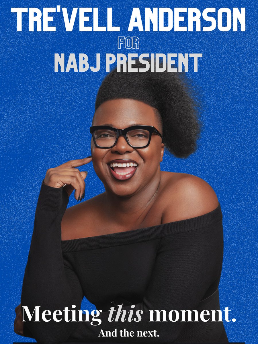 ✨Hey NABJ family! I’m running to be your next President! My vision for what our org can be, as we approach our 50th anniversary, is about possibility. It’s about meeting *this* moment in our industry, and the next. Can’t wait to earn your vote over the next few weeks. 💜🙏🏿
