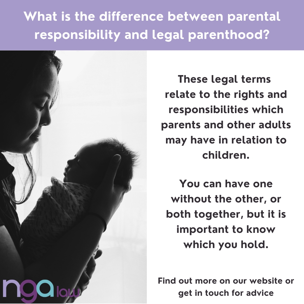 We can help you to understand the significance of holding parental responsibility and legal parenthood and the differences this will make for you and your family.

Find out more: ngalaw.co.uk/what-is-the-di…

#parentalresponsibility #legalparenthood #assistedreproduction