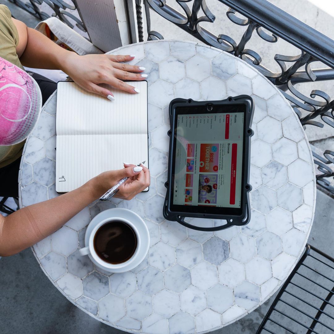 We've got your back, no matter where you go. Whether you're working from a coffee shop or embarking on a rugged adventure, trust that we'll be there with you. #WeAreRugEd #ipadase #appleipad #technology #techprotect