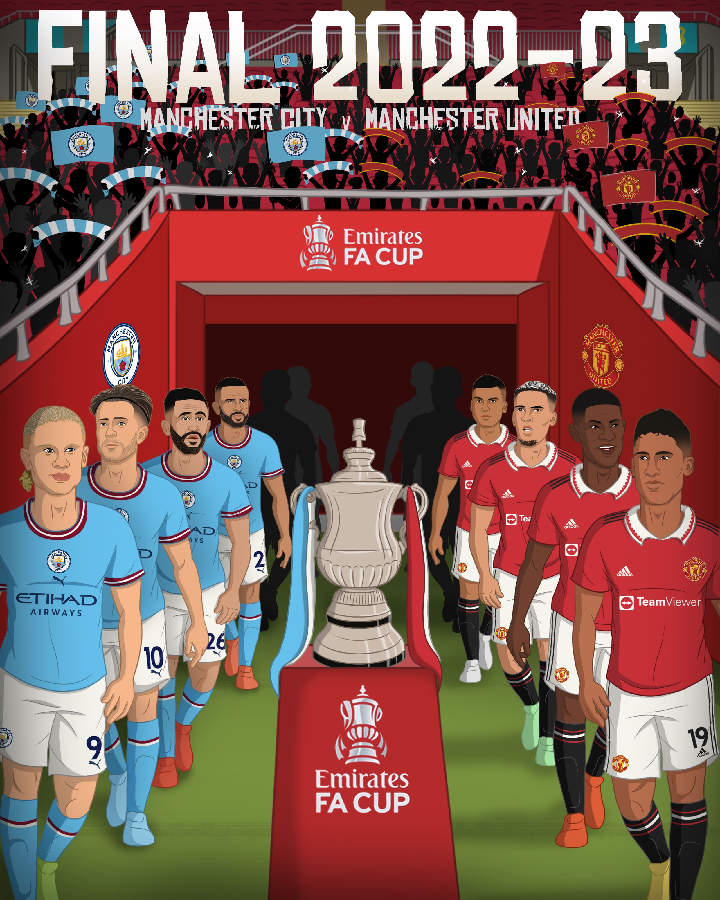 FIFA 23 Manchester City vs Manchester United Emirates FA Cup Final 202