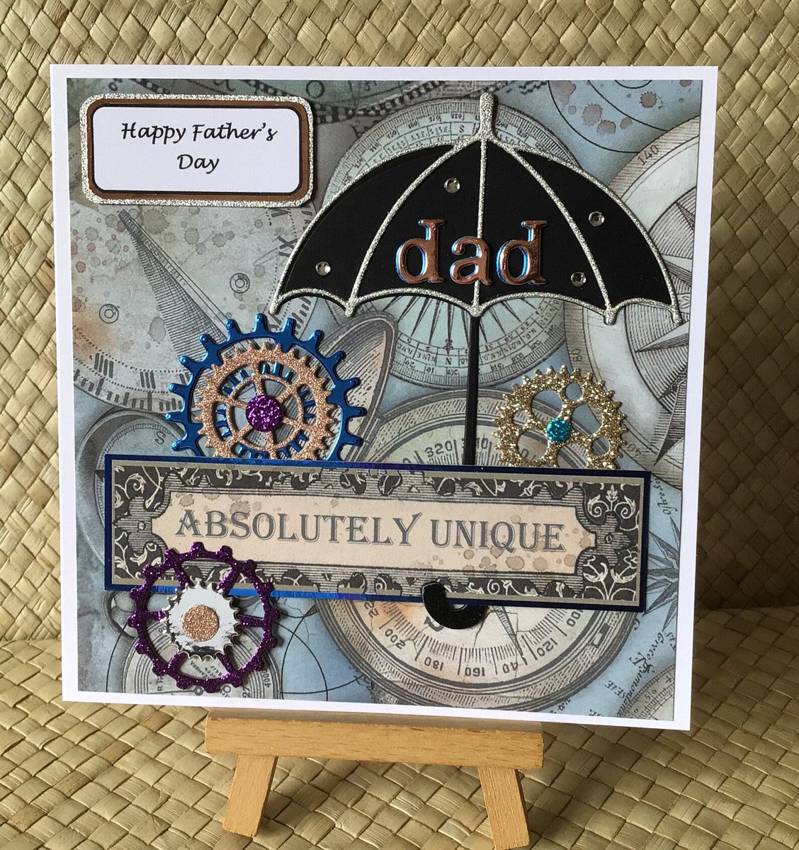 This steampunk-inspired #FathersDay2023 card can also be personalised for a birthday 😊
etsy.com/uk/listing/144…

#YourBizHour #womaninbizhour #SmallBizFridayUK #TheCraftersUK #MHHSBD #etsyfinds #steampunkstyle