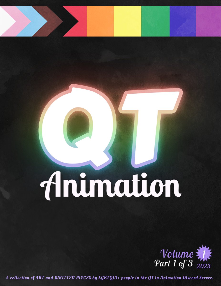 QTag839's tweet photo. Happy Pride Month! This 3 part zine is made by the LGBTQIA+ members of the Queer and Trans in Animation discord server. We believe in the power of joy as a revolutionary force of self-discovery and liberation. Check out the zines here:
https://t.co/egUxvyTd7Y https://t.co/12649LOBXj