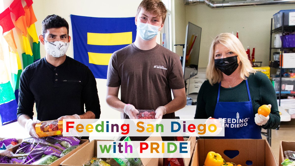 Happy #PrideMonth!

Here at Feeding San Diego, we celebrate the vibrant LGBTQ+ community and take pride in being a part of the movement to create an equitable community where EVERYONE has access to nutritious food and is treated with dignity 🏳️‍🌈 🧡

#hungerrelief #foodrescue