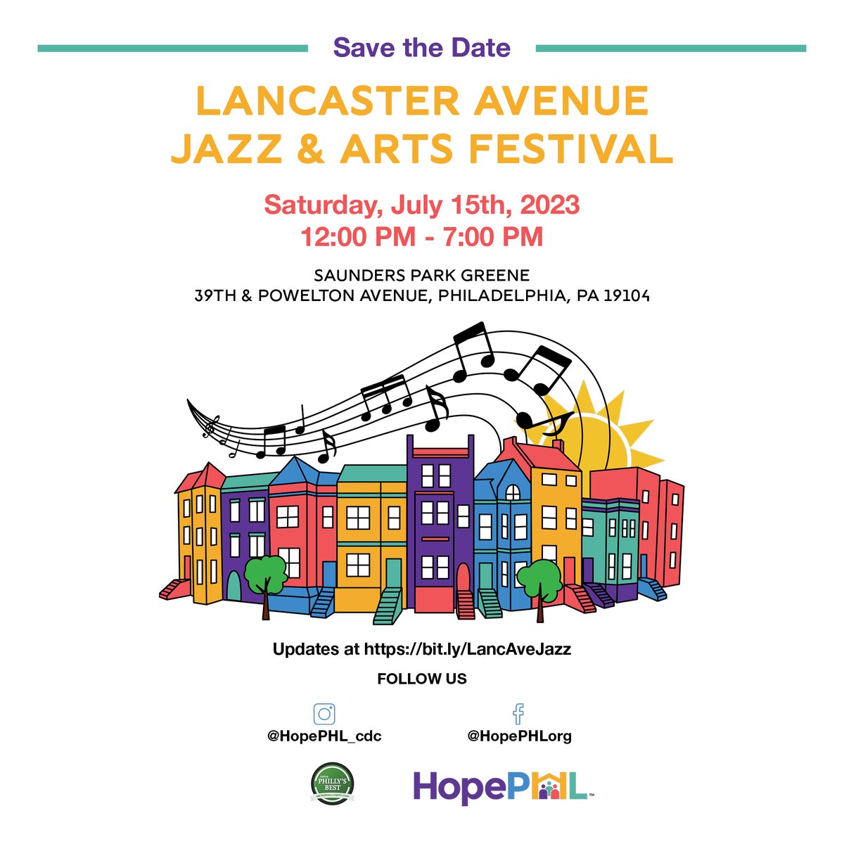 hope_phl's tweet photo. Health and wellness for children is the name of the game for @ChildrensPhila! They are a longtime healthcare partner of HopePHL and a sponsor of the Lancaster Avenue Jazz & Arts Festival! Thank you CHOP! We love you #CHOPDOCS #HHI https://t.co/DeWDiHfI56