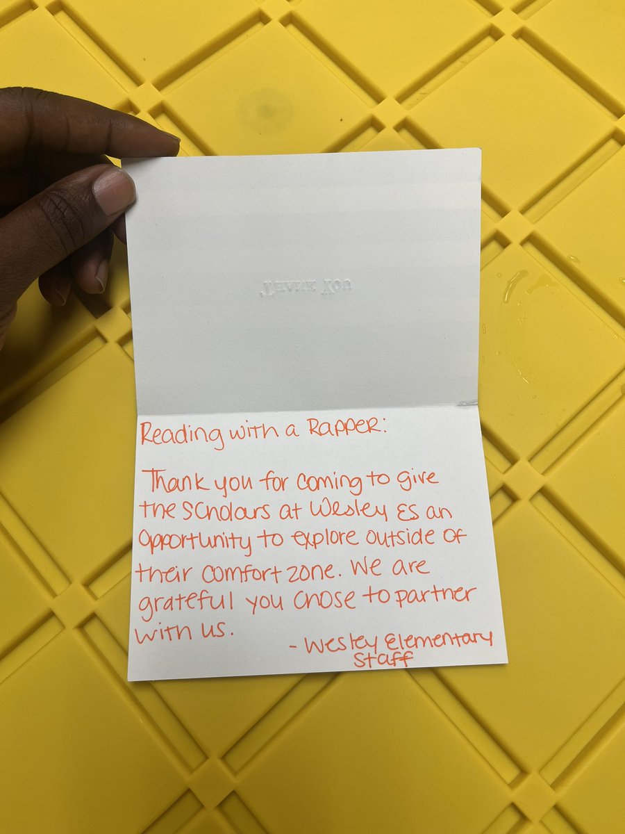Reading With A Rapper (@readingwarapper) on Twitter photo Special Delivery from <a href="/WesleyES_HISD/">Wesley Elementary School</a>! Thank you for letting us bring Culture To The Classroom.™️ See you next school year. Special Delivery from <a href="/WesleyES_HISD/">Wesley Elementary School</a>! Thank you for letting us bring Culture To The Classroom.™️ See you next school year.