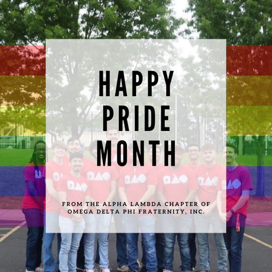 The brothers of the Alpha Lambda chapter wish a happy Pride Month to all the members of the LGBTQIA+ community! Let's stand together, united in our diversity, embracing everyone and accepting one another! 
#pridemonth