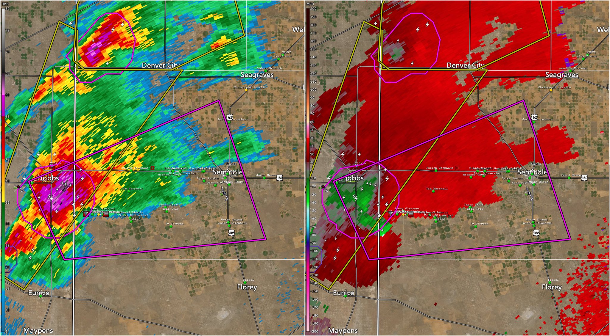 Weather Track US on Twitter "Confirmed Tornado Warning for Hobbs, NM