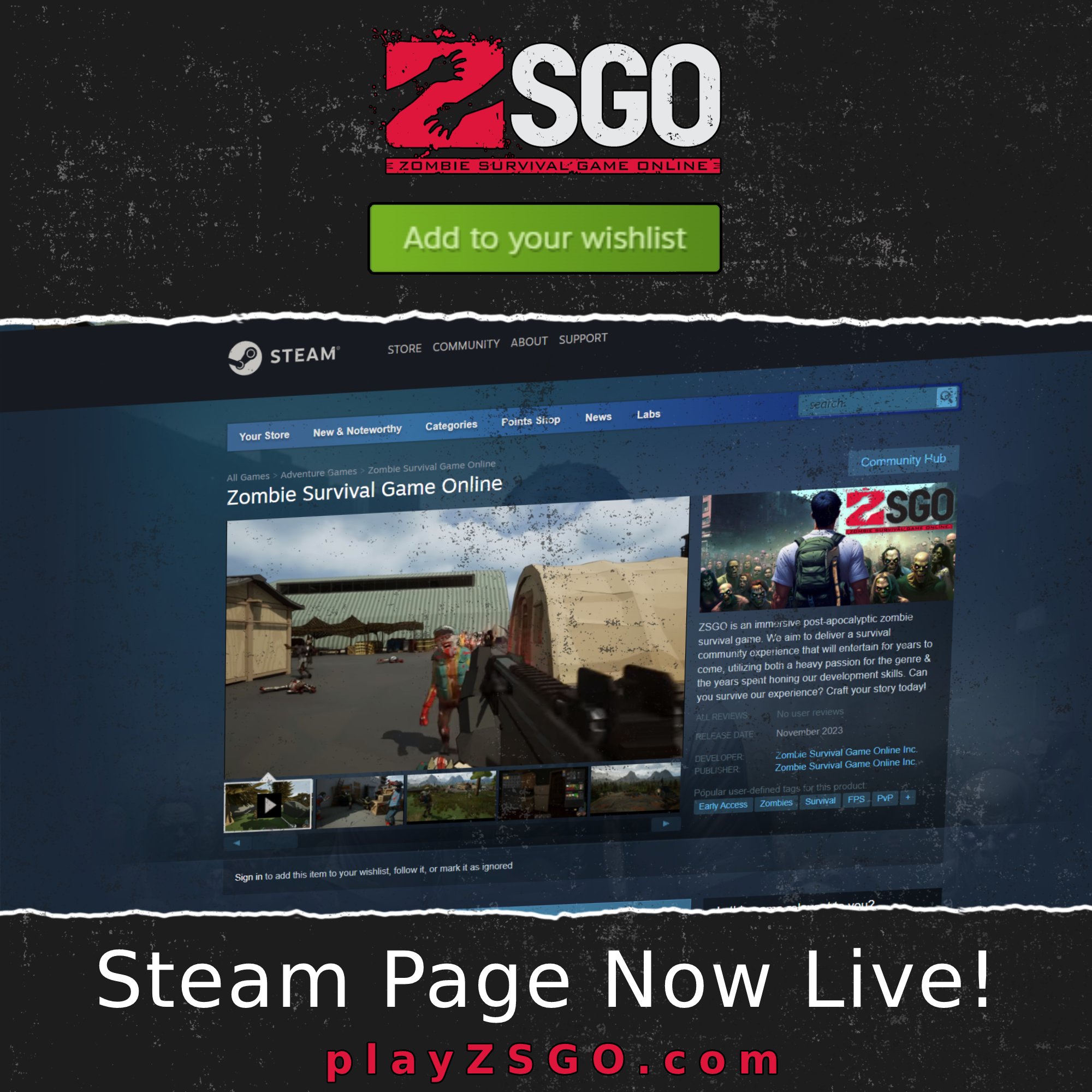 ZSGO, Zombie Survival Game Online