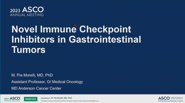 Dr_Ivanoncologo's tweet photo. Excellent review by PhD Morelli at #ASCO23 about the landscape of immune bases approaches for #GImalignancies and how novel immune check point inhibitors could provide synergistic effect with PD1/PD-L1 and CTLA-4 inhibitors, without increased toxicity.😁👏
@ASCO https://t.co/zFq9rjkDZV