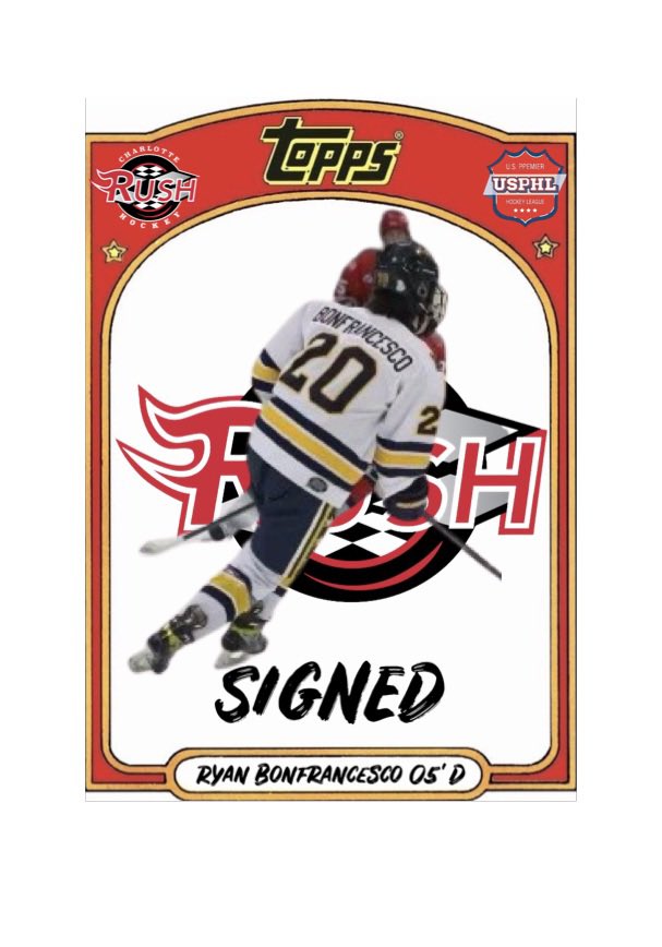 SIGNED!!! The Rush are excited to welcome 05’ Defenseman Ryan Bonfrancesco from the Valley Forge Minutemen U18AAA team!!  #RushReload #UATW #RAFL @The_DanKShow @USPHL