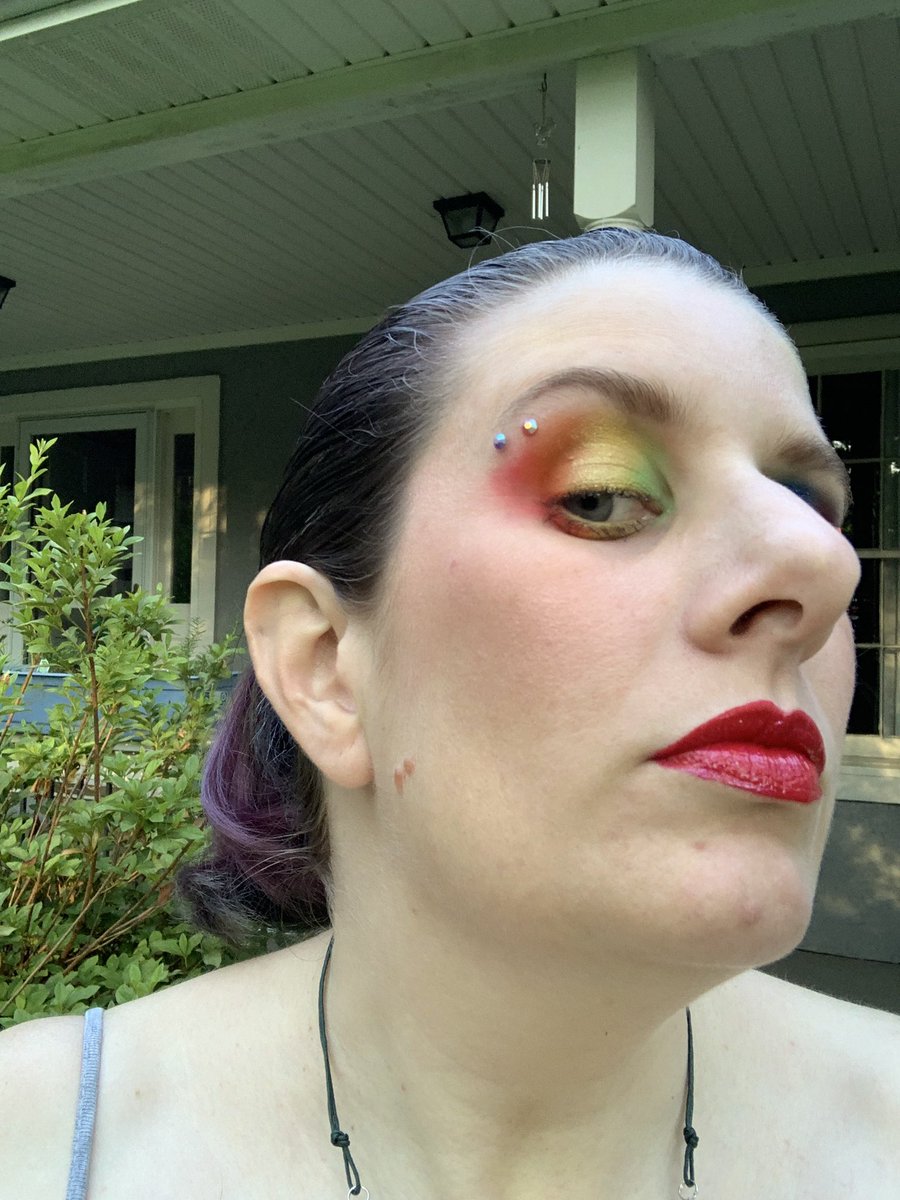 OSP_FL's tweet photo. Todays makeup to stream Diablo 4. #happypridemonth #diabloiv #diablo4 #rainbowsforeverybody 🏳️‍🌈🌈🏳️‍🌈🌈🏳️‍🌈 https://t.co/ceVf9yzoOK