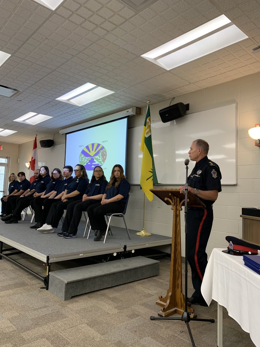 jpratt388's tweet photo. After RCMP, attended our very own Regina Police Service T4CPA youth grad. 9 indigenous students got a two week taste of training. https://t.co/tY7DIjBCyy
