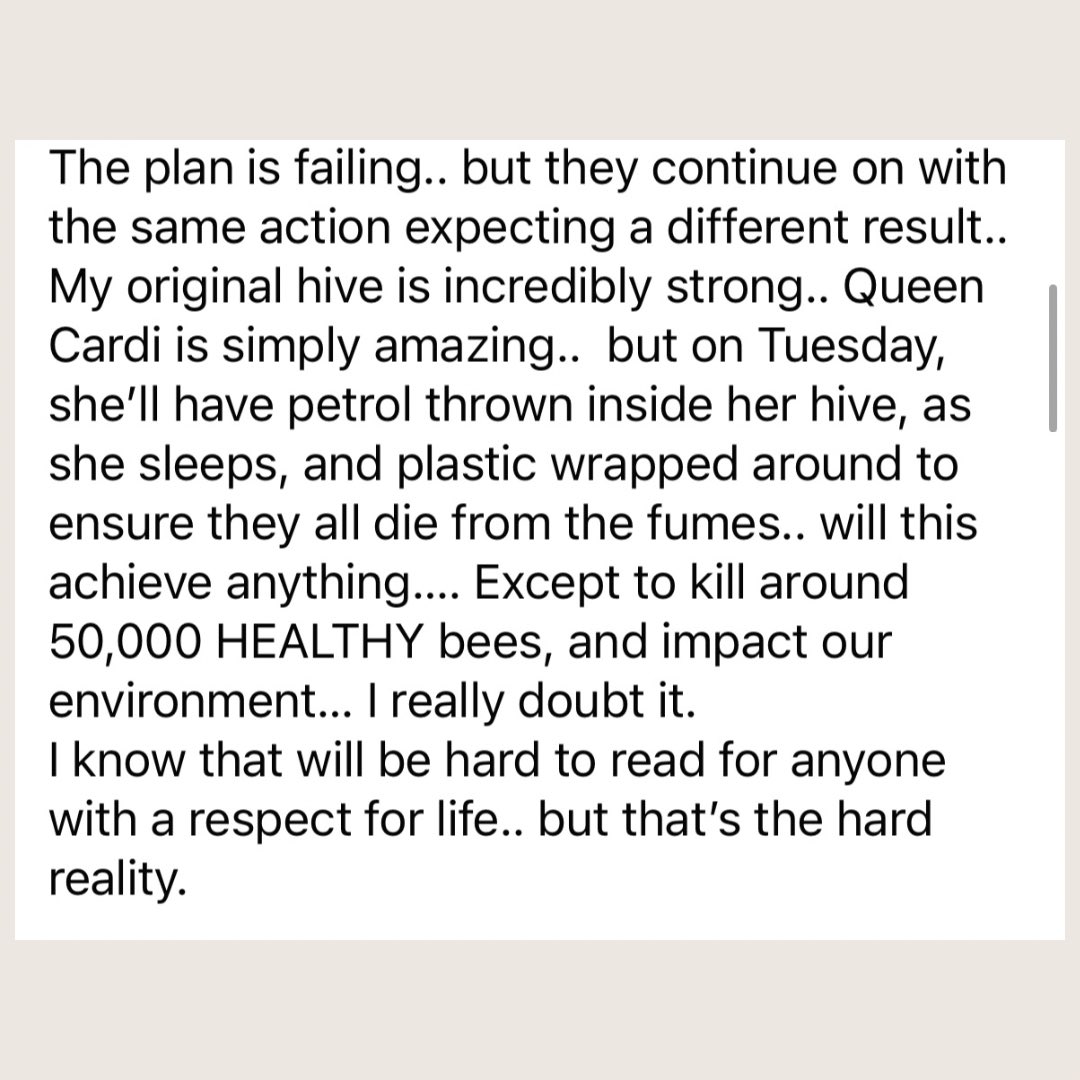 VastHarvestPerm's tweet photo. More death 😭
I don’t have any words right now 😭
Heartbroken and angry for Shannon and what they’re about to go through😭
We’re sorry and we send you our prayers and blessings. We will continue to fight this madness 😭🐝💛
@beethecure
.
#stopkillingthebees
#enoughisenough
#savethebees
#honeybees
#varroamite
#varroa
#bees
#pollinators
#vastharvestpermaculture